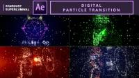 Digital Particle Transition , after effects tutorials , motion graphics tutorials , particle transition , digital transition , particle logo , logo transition , particle logo reveal