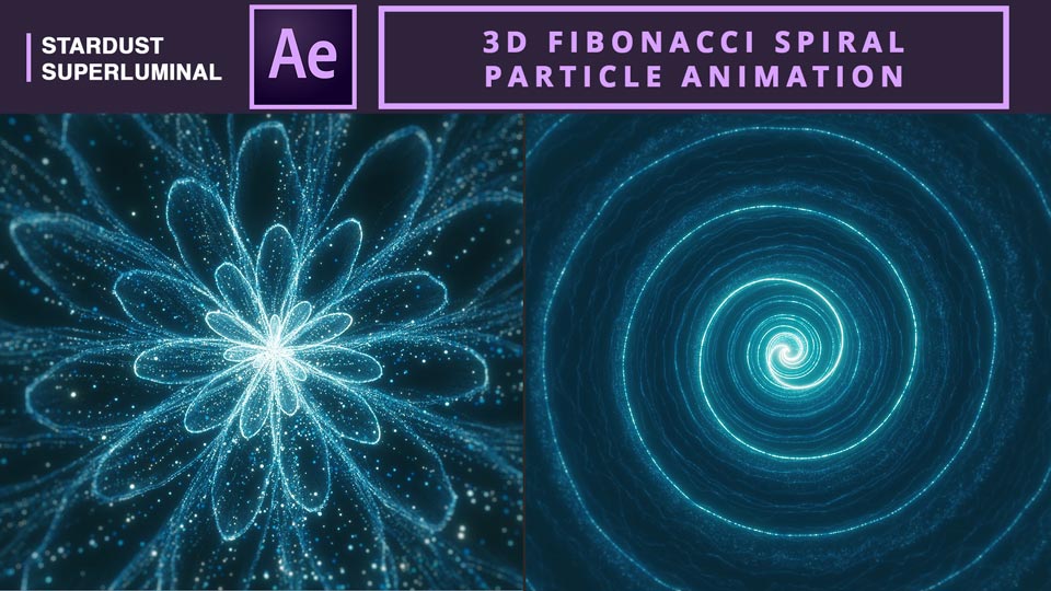 Create 3D Fibonacci Spiral Particle Animation Tutorial in After Effects using Stardust | Stardust Tutorial series for VFX & Motion Graphics |